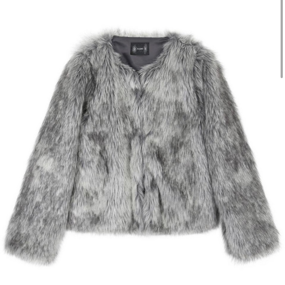 W CONCEPT Trendy Korean Faux Fur Jacket NWT